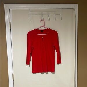 Talbots Red Top Women's Size Medium